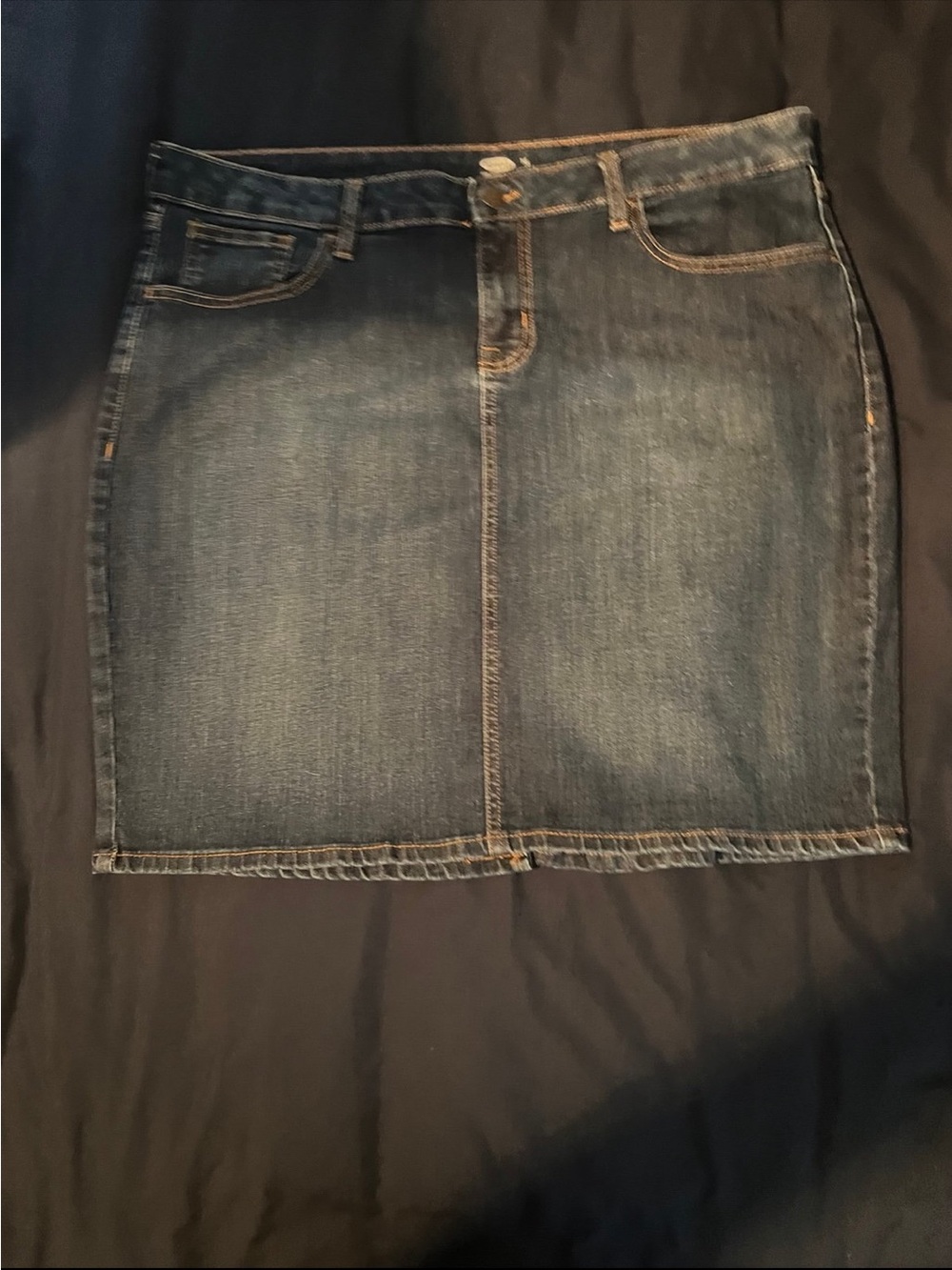 Old Navy Dark Blue Denim Mini Skirt